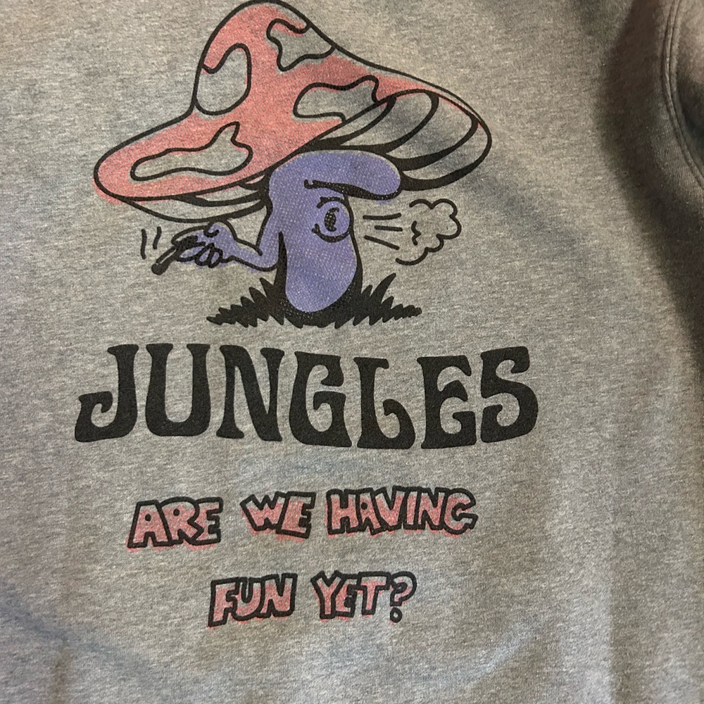 Jungles Jungles Hoodie with cool graphics on sleeves and back. Size XL. Unisex - Picture 7 of 10